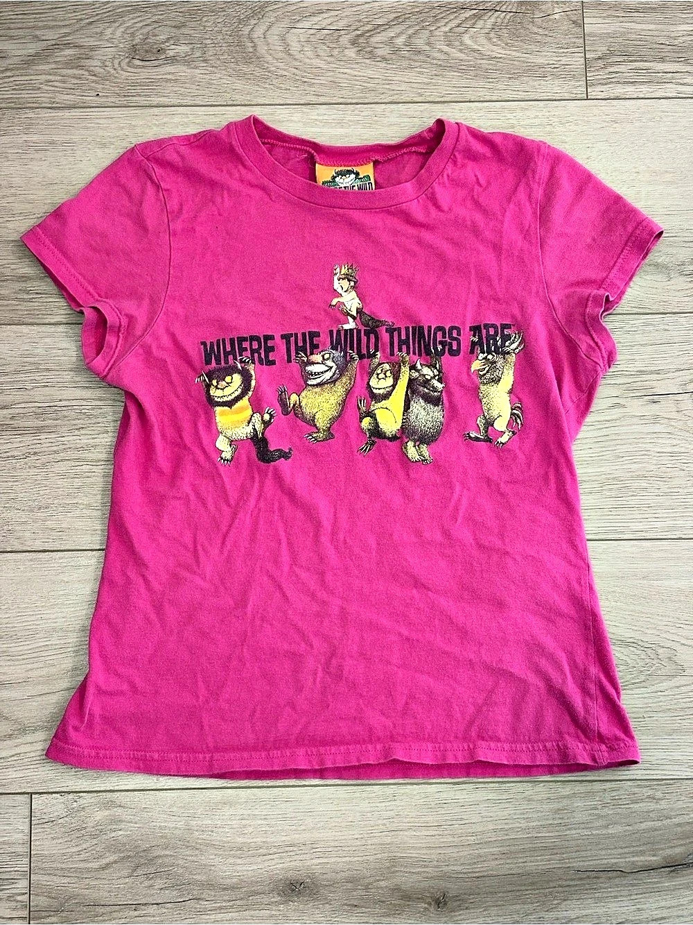 Where the Wild Things Are Graphic Short Sleeve Tee in Pink